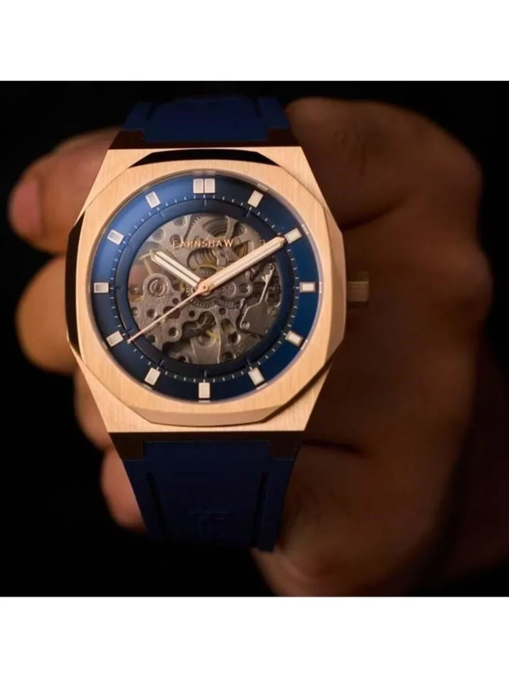 NWT Thomas Earnshaw Drake Blue Dial Men's Watch